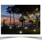 Holiday lights at main beach