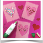 making handmade valentines