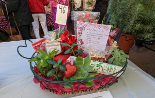 Basket at the annual Valentines Container Garden auction