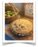 Home baked apple pie