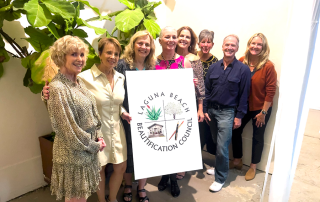 The Laguna Beach Garden Club receives two awards from the Laguna Beach Beautification Council.