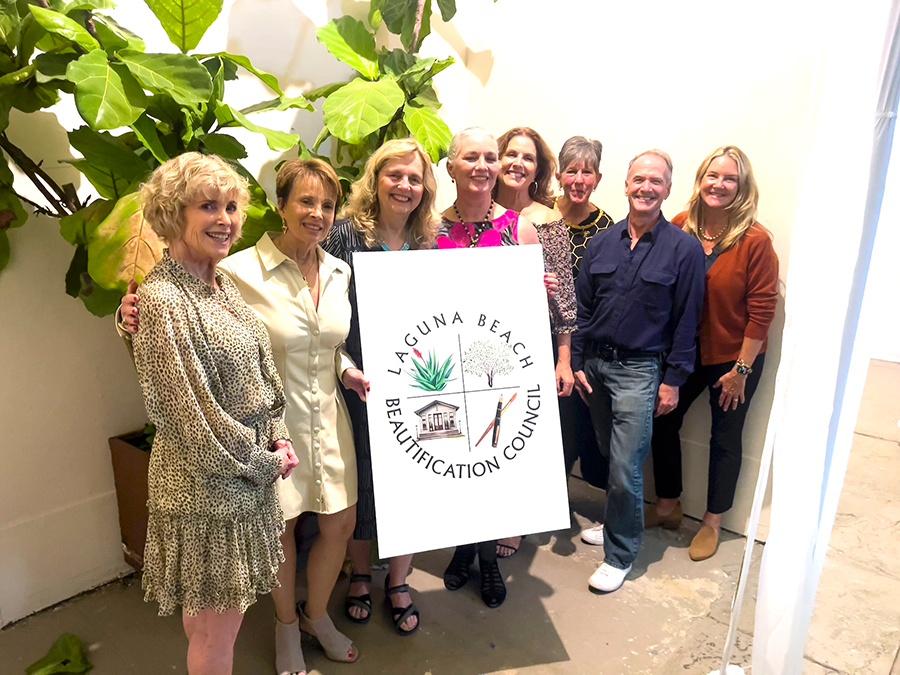 The Laguna Beach Garden Club receives two awards from the Laguna Beach Beautification Council.