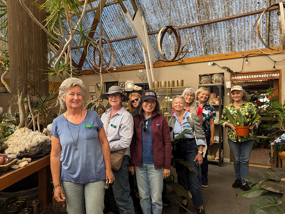 Members visiting a nursery